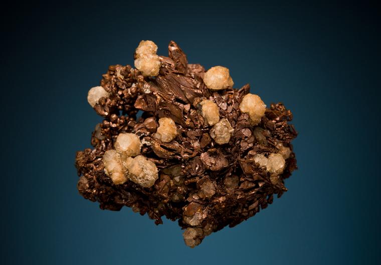 COPPER (SPINEL twins) with ANALCIME